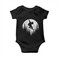 Funny Snowboard Cowboy Moon Snowboarding Winter Sports Baby Onesie - Wonder Print Shop