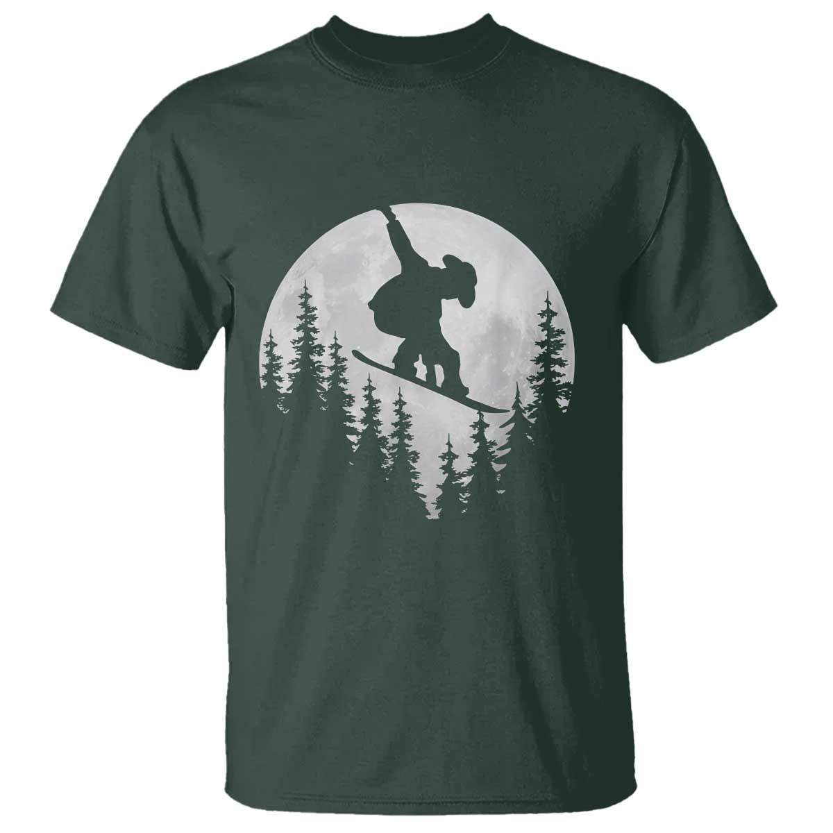 Funny Snowboard Cowboy Moon Snowboarding Winter Sports T Shirt - Wonder Print Shop