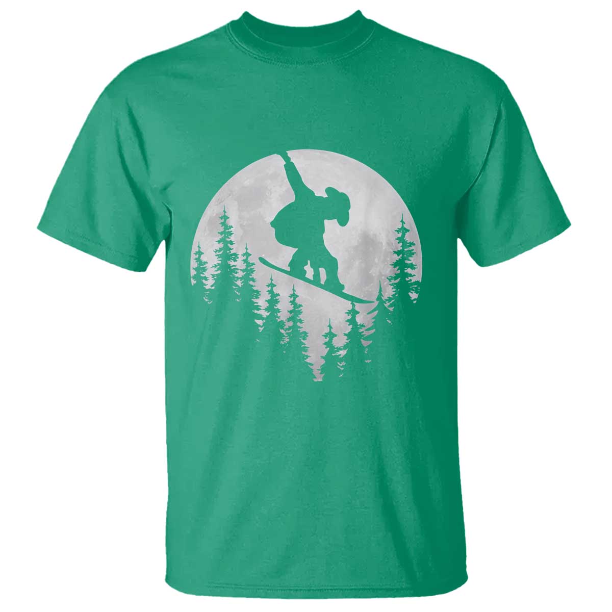 Funny Snowboard Cowboy Moon Snowboarding Winter Sports T Shirt - Wonder Print Shop