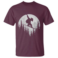 Funny Snowboard Cowboy Moon Snowboarding Winter Sports T Shirt - Wonder Print Shop