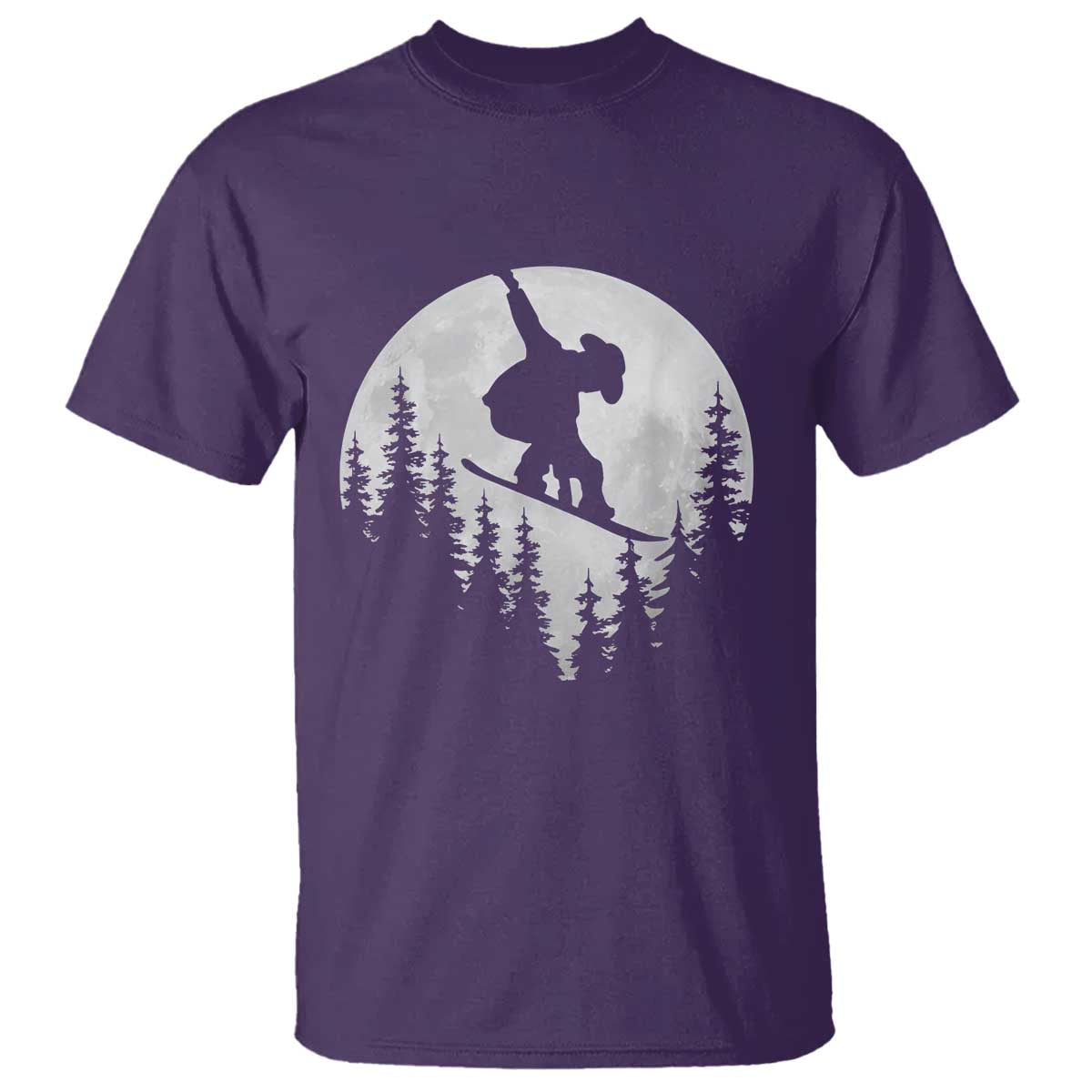 Funny Snowboard Cowboy Moon Snowboarding Winter Sports T Shirt - Wonder Print Shop