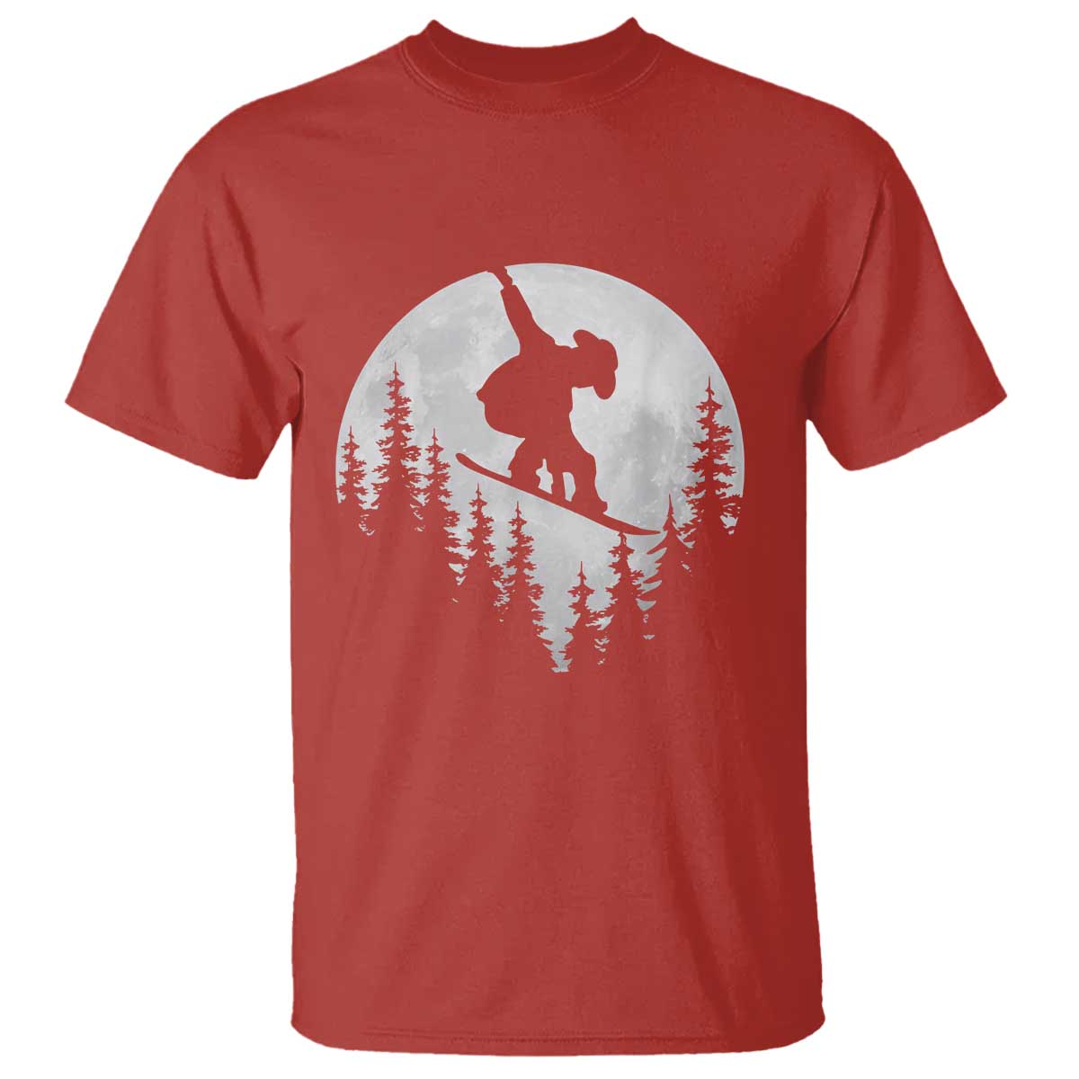 Funny Snowboard Cowboy Moon Snowboarding Winter Sports T Shirt - Wonder Print Shop