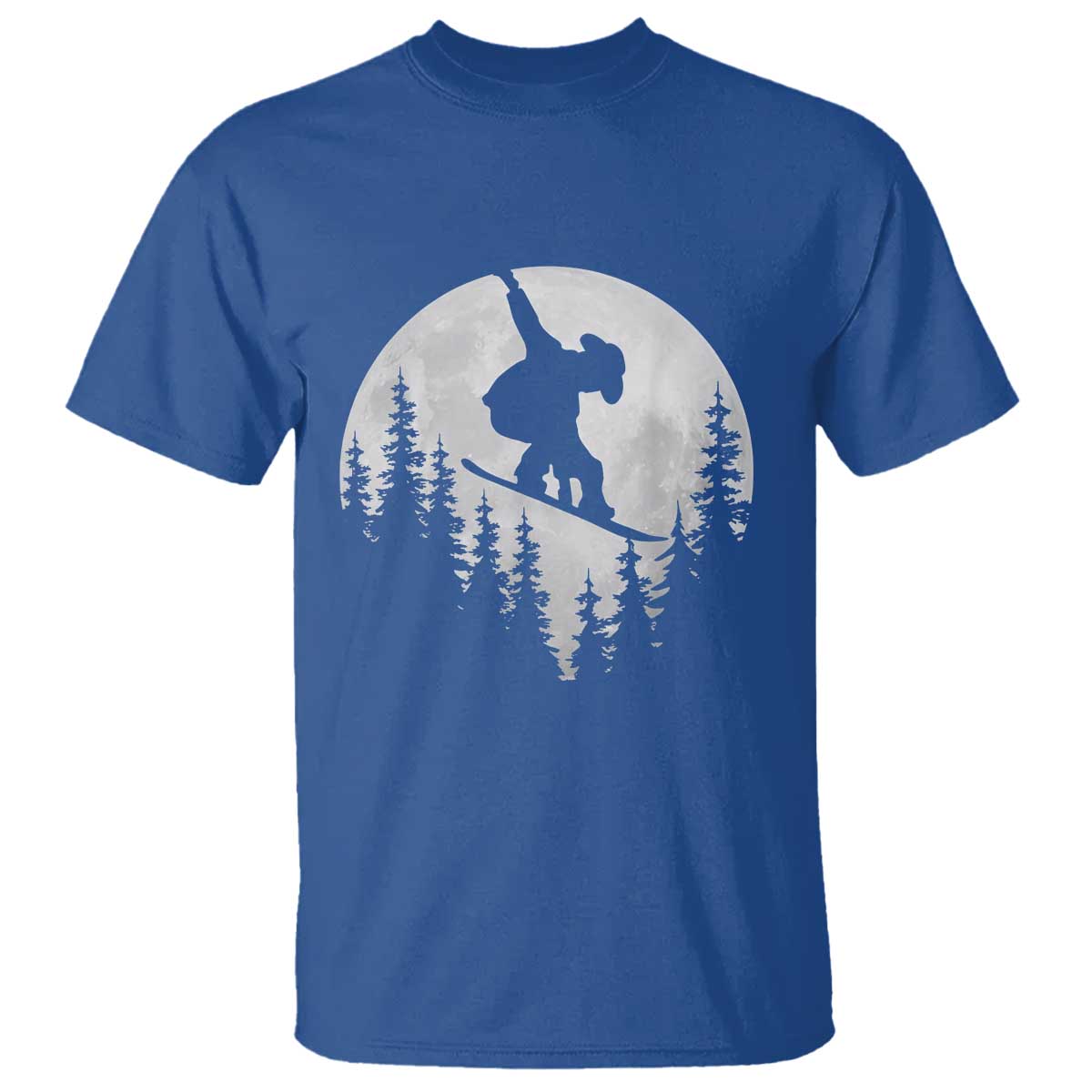 Funny Snowboard Cowboy Moon Snowboarding Winter Sports T Shirt - Wonder Print Shop