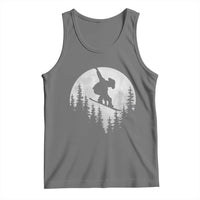 Funny Snowboard Cowboy Moon Snowboarding Winter Sports Tank Top - Wonder Print Shop