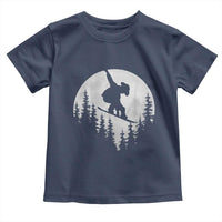 Funny Snowboard Cowboy Moon Snowboarding Winter Sports Toddler T Shirt - Wonder Print Shop
