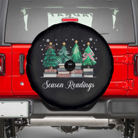 Funny Christmas Book Spare Tire Cover Season Readings Xmas Tree Bookworm Teacher Librarian - Wonder Print Shop
