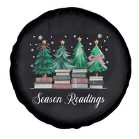 Funny Christmas Book Spare Tire Cover Season Readings Xmas Tree Bookworm Teacher Librarian - Wonder Print Shop
