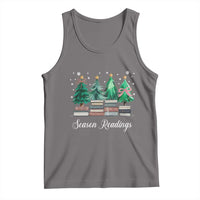 Funny Christmas Book Tank Top Season Readings Xmas Tree Bookworm Teacher Librarian - Wonder Print Shop