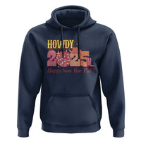 Howdy 2025 Hoodie Happy New Year Y'all Sparkling Cowgirl