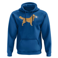 Funny Golden Retriever Dog New Year 2025 Fireworks Hoodie