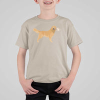 Funny Golden Retriever Dog New Year 2025 Fireworks T Shirt For Kid - Wonder Print Shop