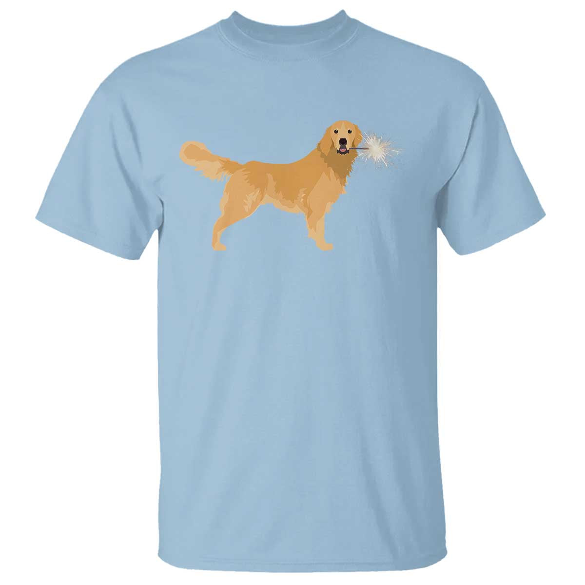 Funny Golden Retriever Dog New Year 2025 Fireworks T Shirt - Wonder Print Shop