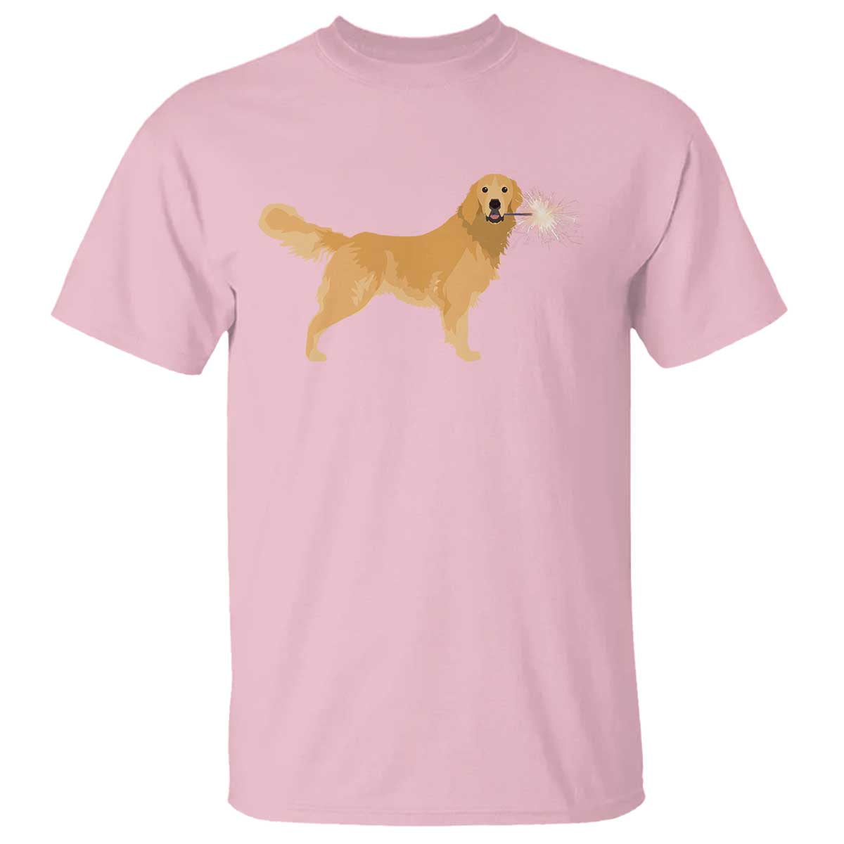 Funny Golden Retriever Dog New Year 2025 Fireworks T Shirt - Wonder Print Shop