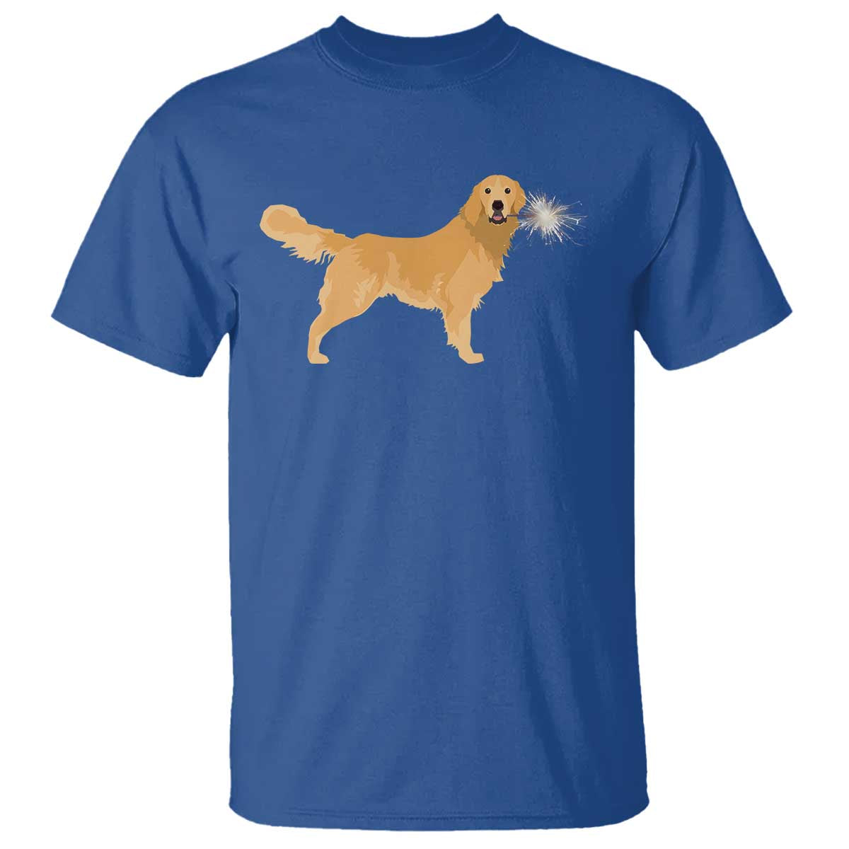 Funny Golden Retriever Dog New Year 2025 Fireworks T Shirt - Wonder Print Shop