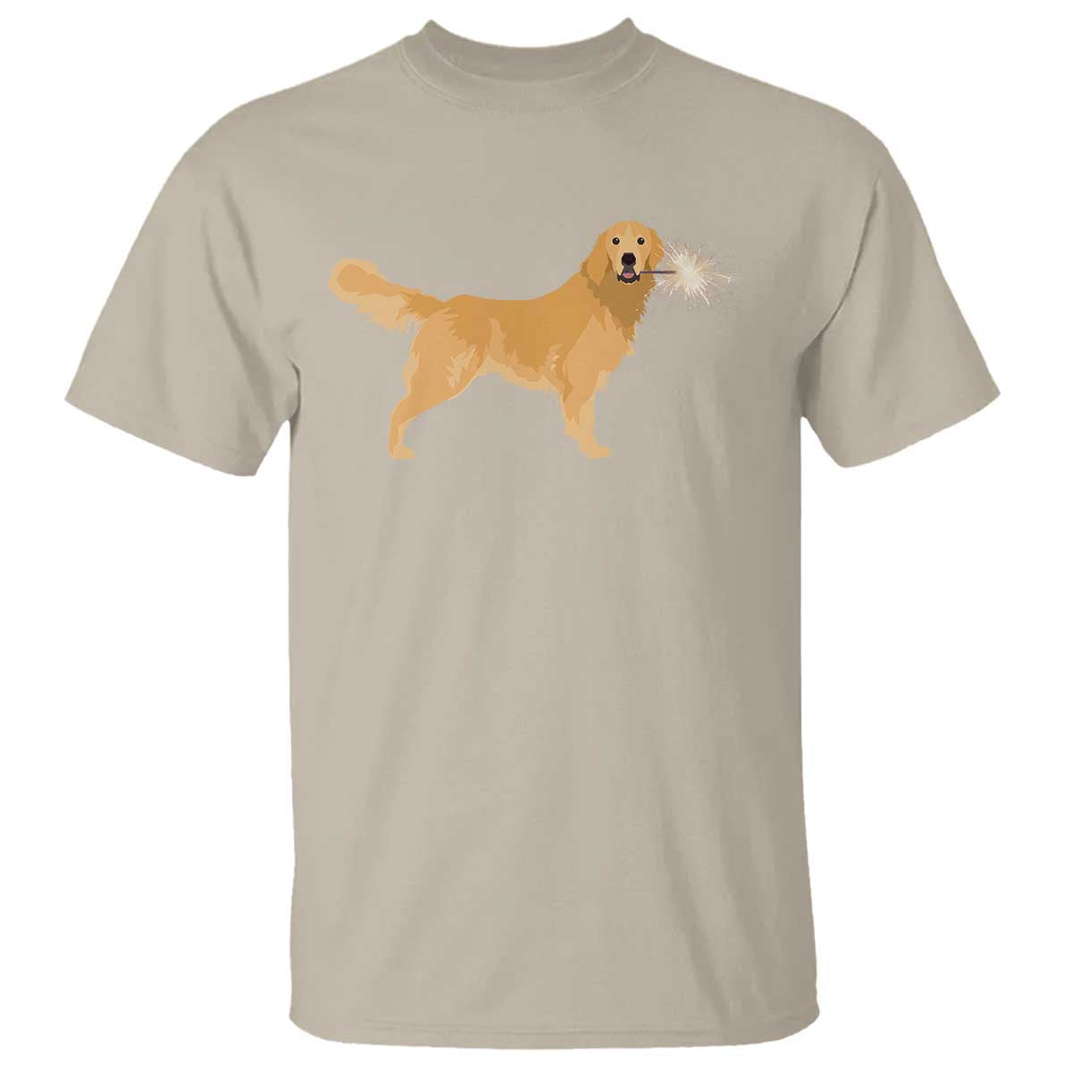Funny Golden Retriever Dog New Year 2025 Fireworks T Shirt - Wonder Print Shop