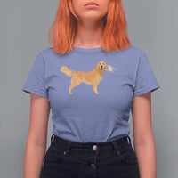Funny Golden Retriever Dog New Year 2025 Fireworks T Shirt For Women - Wonder Print Shop