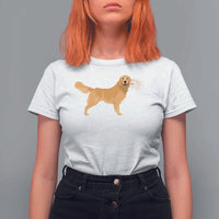 Funny Golden Retriever Dog New Year 2025 Fireworks T Shirt For Women - Wonder Print Shop