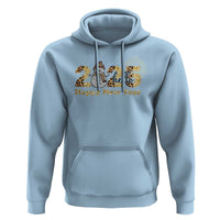 Hello 2025 Happy New Year Hoodie Fireworks Snowman