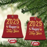 Happy New Year 2025 Christmas Ornament New Year's Eve Party Family Matching - Wonder Print Shop