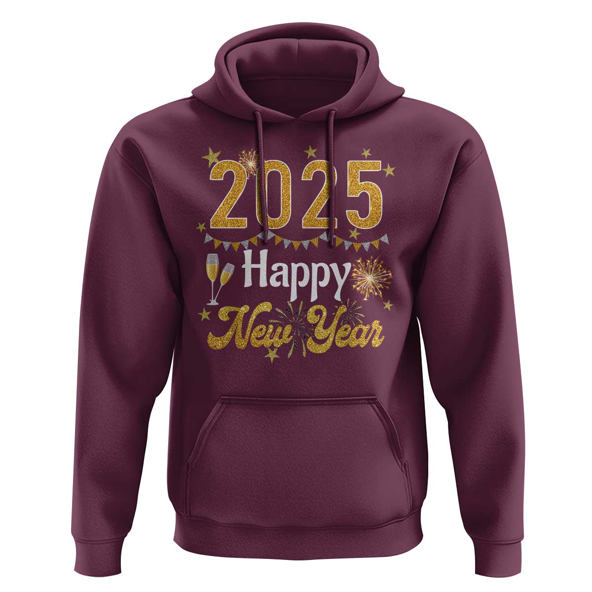 Happy New Year 2025 Hoodie New Year's Eve Party Family Matching