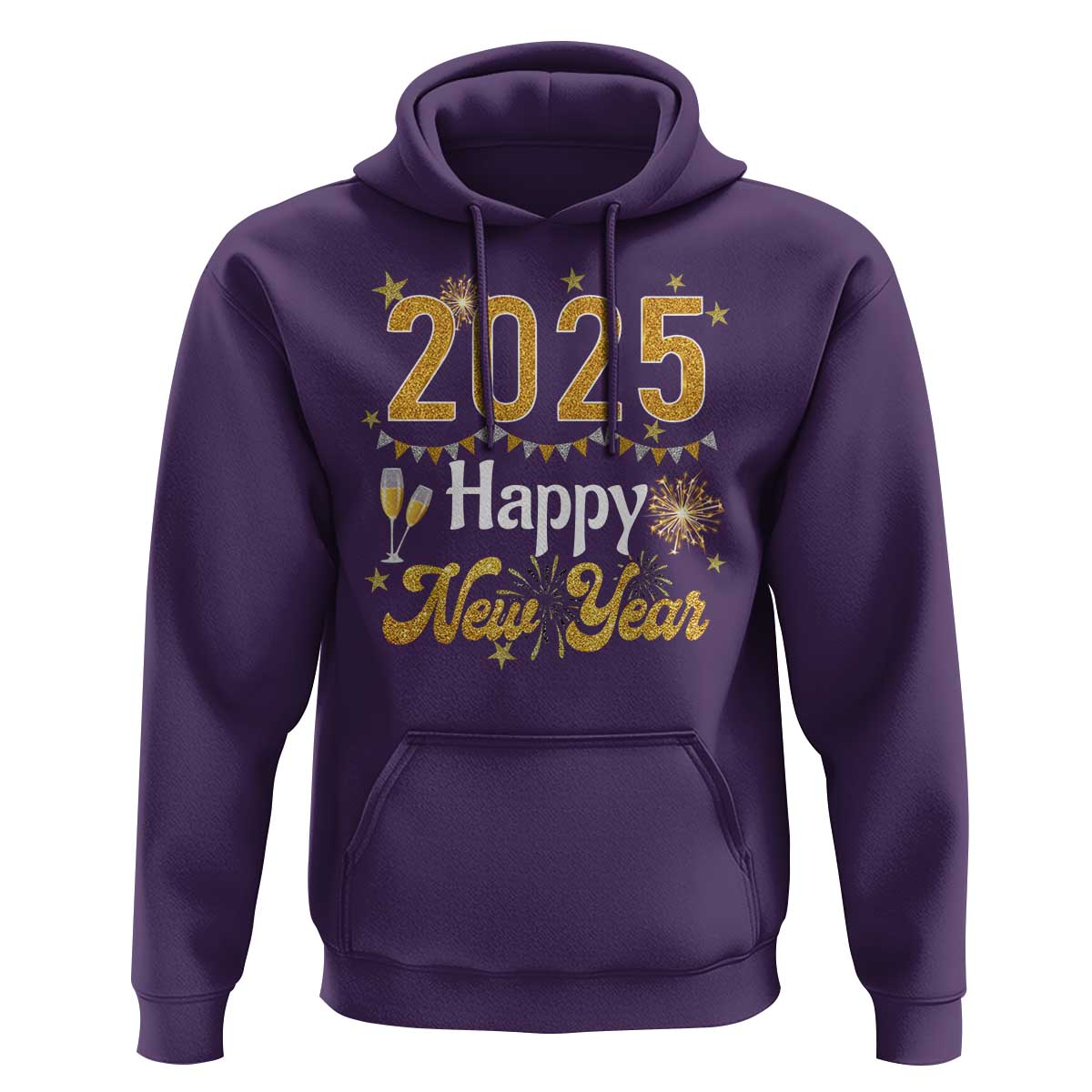 Happy New Year 2025 Hoodie New Year's Eve Party Family Matching