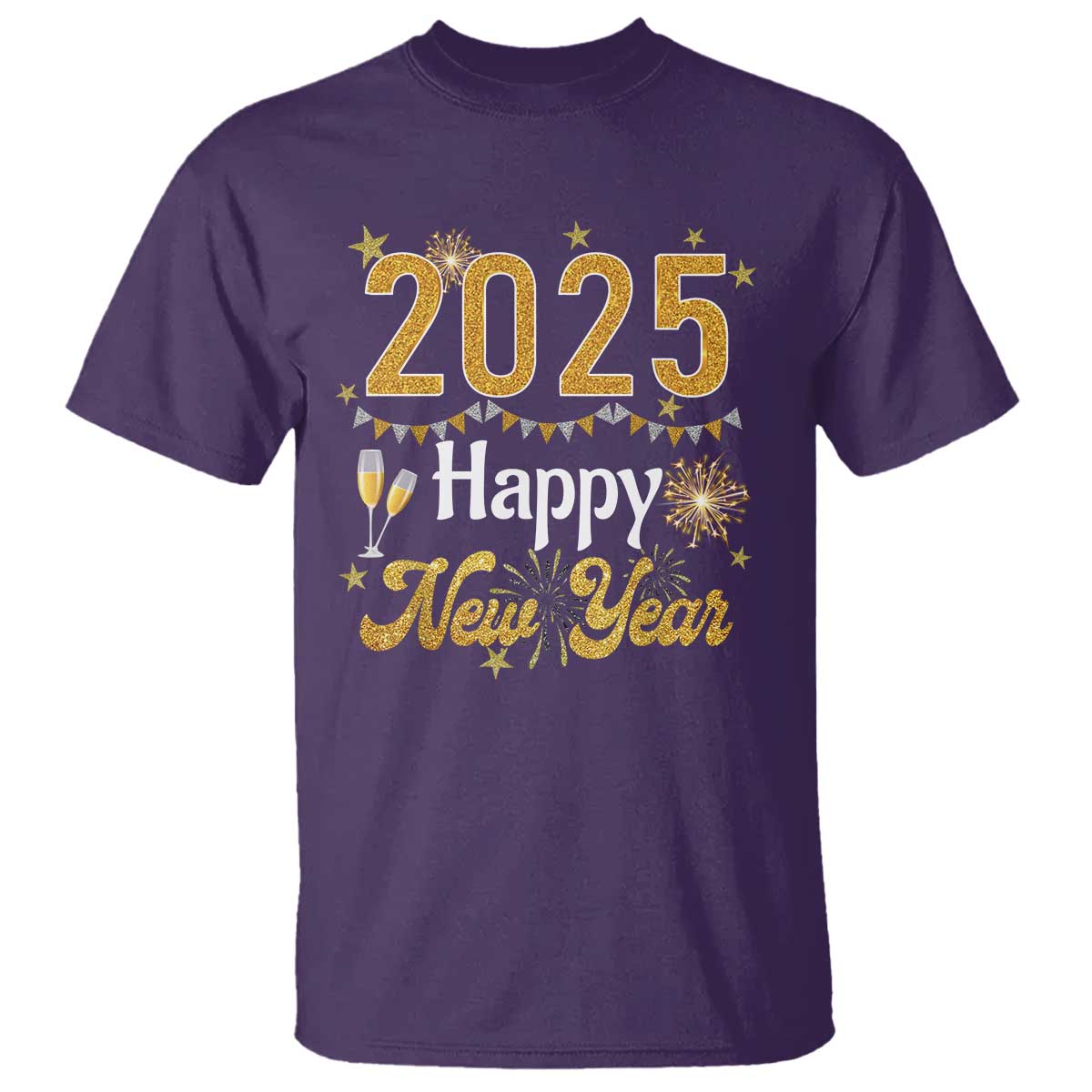 Happy New Year 2025 T Shirt New Year's Eve Party Family Matching - Wonder Print Shop