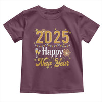 Happy New Year 2025 Toddler T Shirt New Year's Eve Party Family Matching