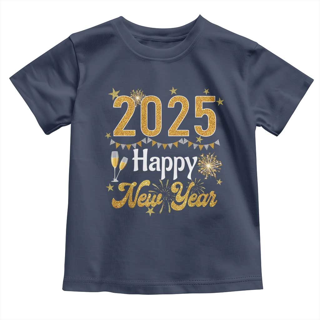 Happy New Year 2025 Toddler T Shirt New Year's Eve Party Family Matching