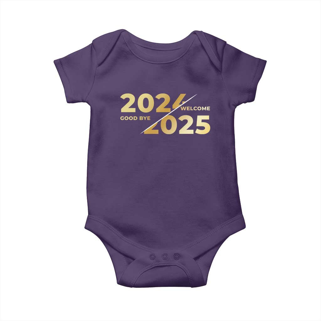 Happy New Year 2025 Goodbye 2024 Welcome 2025 Baby Onesie
