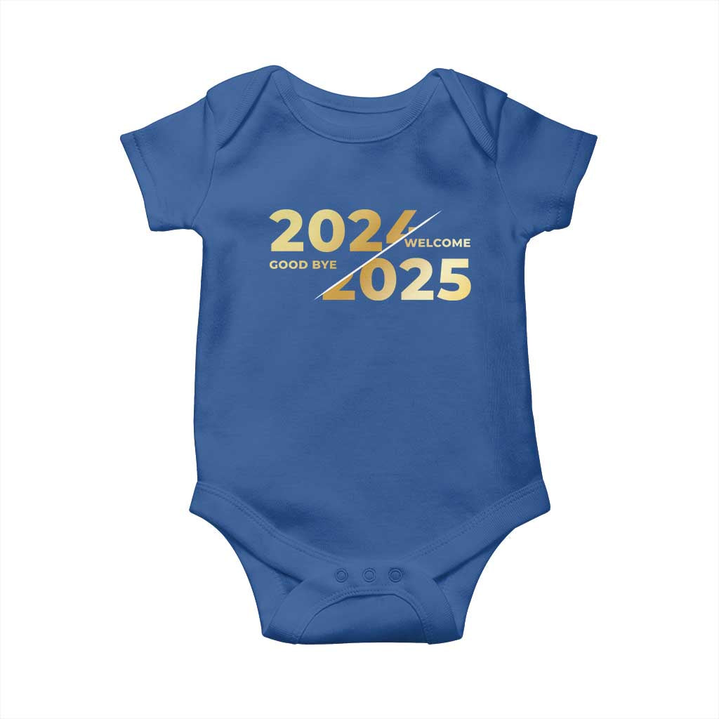 Happy New Year 2025 Goodbye 2024 Welcome 2025 Baby Onesie