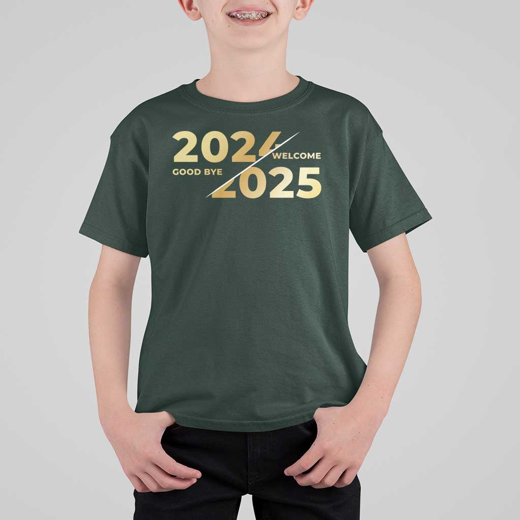 Happy New Year 2025 Goodbye 2024 Welcome 2025 T Shirt For Kid