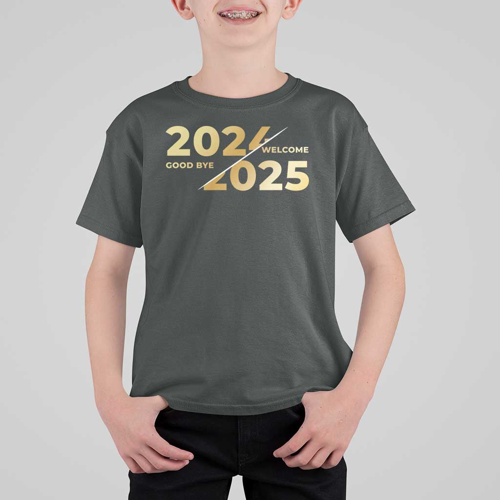 Happy New Year 2025 Goodbye 2024 Welcome 2025 T Shirt For Kid