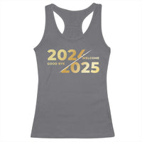 Happy New Year 2025 Goodbye 2024 Welcome 2025 Racerback Tank Top