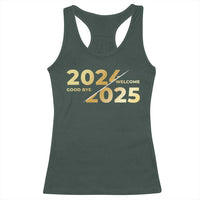 Happy New Year 2025 Goodbye 2024 Welcome 2025 Racerback Tank Top