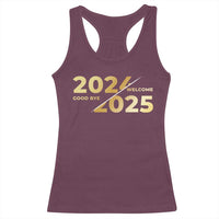 Happy New Year 2025 Goodbye 2024 Welcome 2025 Racerback Tank Top