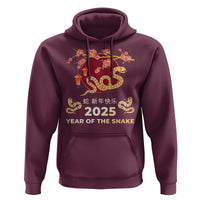 Chinese Lunar New Year 2025 Year Of The Snake Hoodie Cherry Blossom
