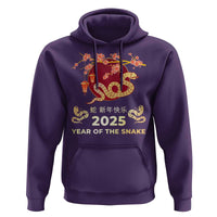 Chinese Lunar New Year 2025 Year Of The Snake Hoodie Cherry Blossom