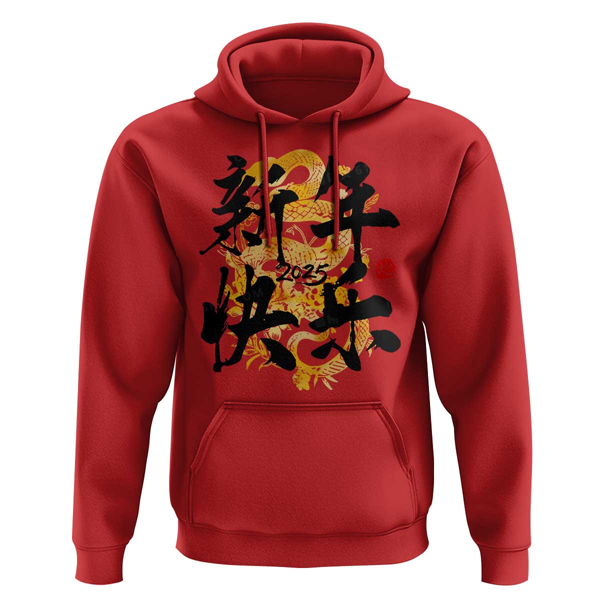 Happy Chinese New Year 2025 Hoodie Calligraphy Year Of The Snake Flowers