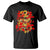 Happy Chinese New Year 2025 T Shirt Calligraphy Year Of The Snake Golden Flowers - Wonder Print Shop
