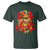 Happy Chinese New Year 2025 T Shirt Calligraphy Year Of The Snake Golden Flowers - Wonder Print Shop