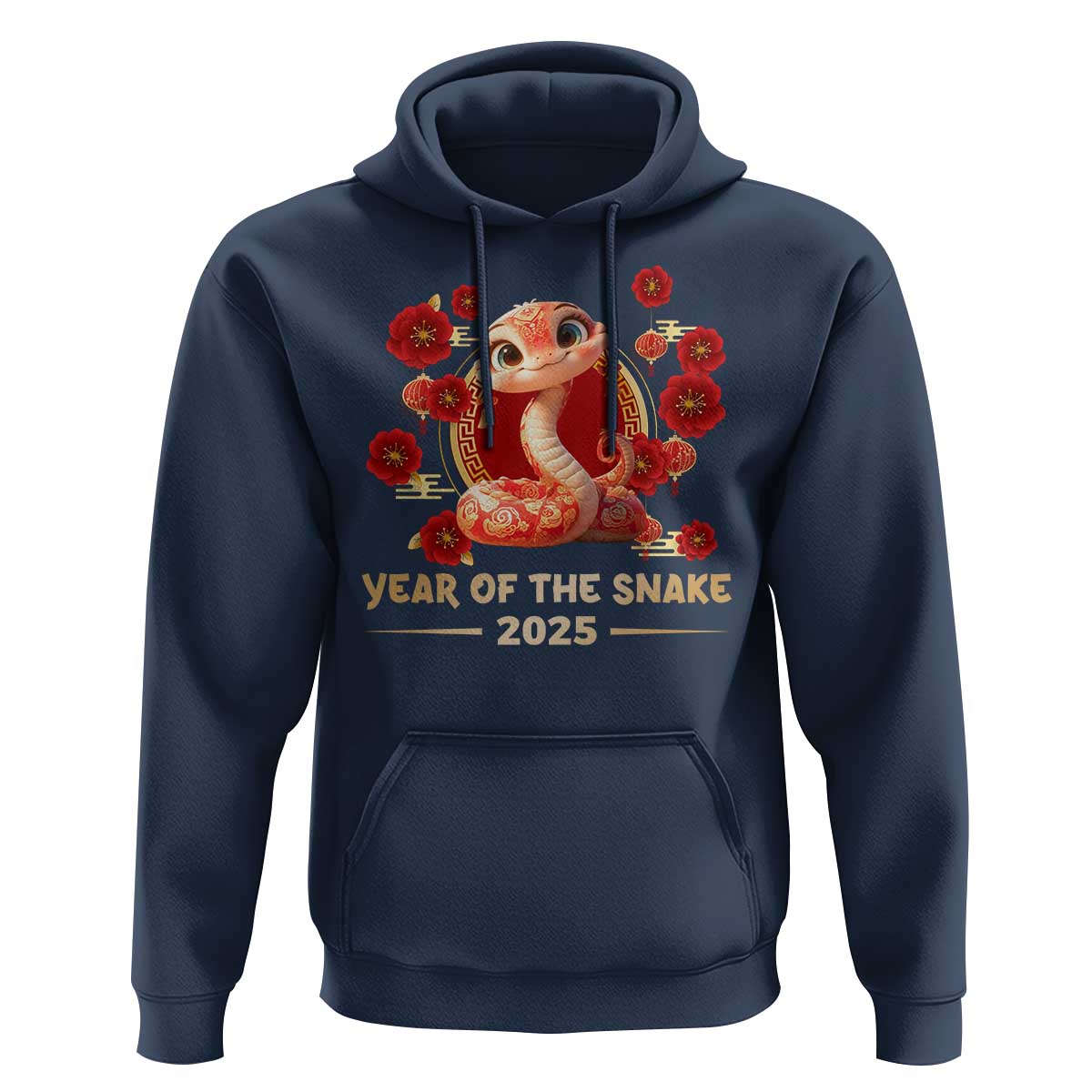 Happy Chinese New Year 2025 Hoodie Year Of The Snake Flowers