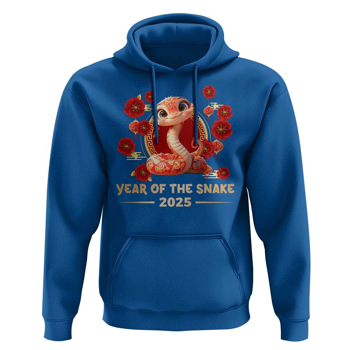Happy Chinese New Year 2025 Hoodie Year Of The Snake Flowers