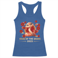 Happy Chinese New Year 2025 Racerback Tank Top Year Of The Snake Flowers