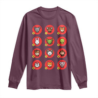 Funny Chinese New Year Zodiac Animals Long Sleeve Shirt