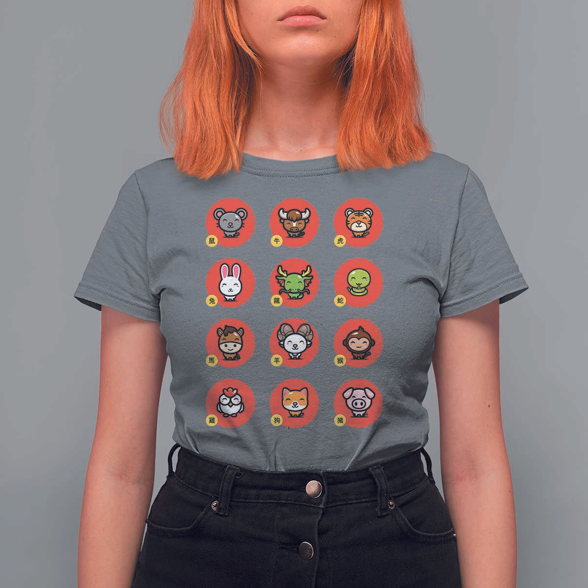 Funny Chinese New Year Zodiac Animals T Shirt For Women - Wonder Print Shop