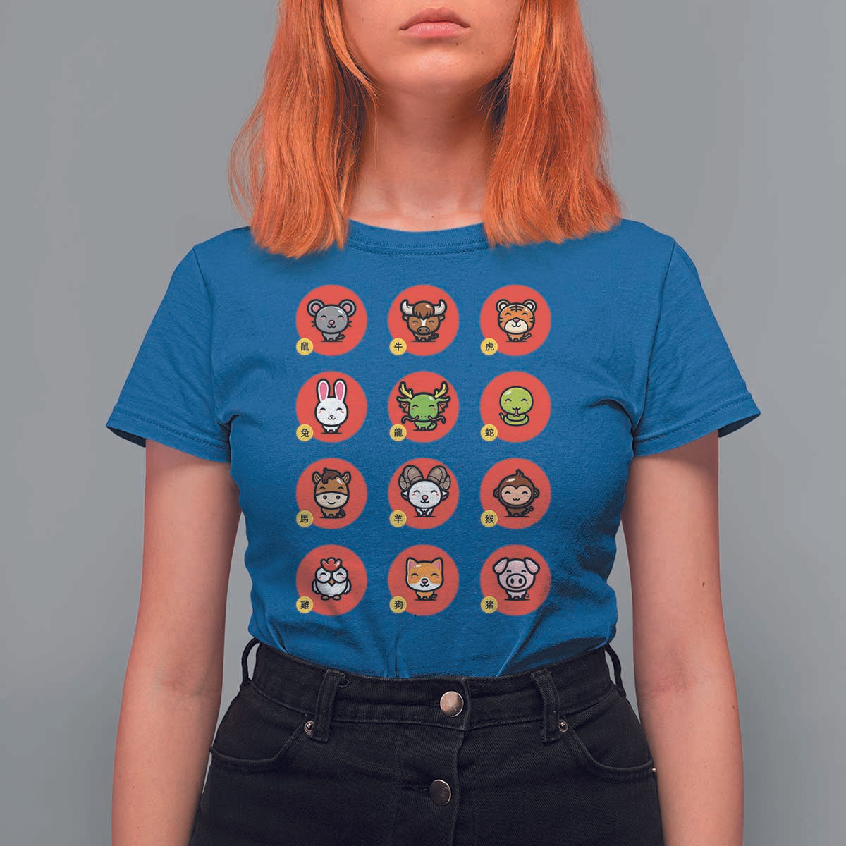 Funny Chinese New Year Zodiac Animals T Shirt For Women - Wonder Print Shop