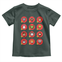 Funny Chinese New Year Zodiac Animals Toddler T Shirt