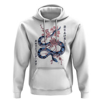 Happy Japanese New Year 2025 Hoodie Year Of The Snake Sakura Cherry Blossom