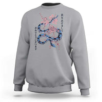 Happy Japanese New Year 2025 Sweatshirt Year Of The Snake Sakura Cherry Blossom - Wonder Print Shop