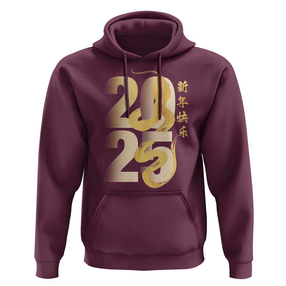 Happy Chinese New Year 2025 Hoodie Calligraphy Year Of The Snake Zodiac Animals